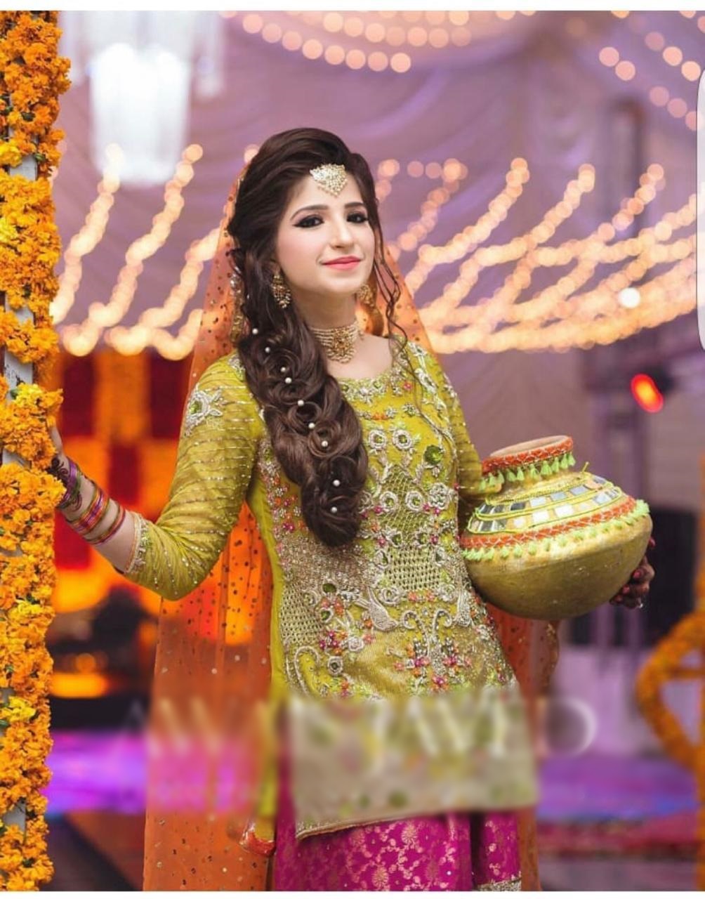 Kashee's Fashion Luxury Embroidered Fancy Suit Yellow -  -  Online shopping in Pakistan