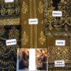 MARIA B. OXIDIZED GOLD & BLACK (BD-1508) CHIFFON MASTER REPLICA