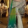 Maria B Steel & Peacock Green (BD-1406) Chiffon Master Replica