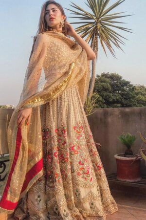 Modish DESIGNER Chiffon Bridal Wear Master Replica