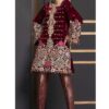 Modern ANNUS ABRAR Velvet Dress Master Replica 2019