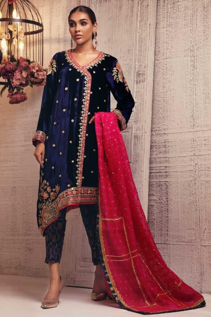 Modern SANA ABBAS Velvet Collection Master Replica 2019 - Master ...