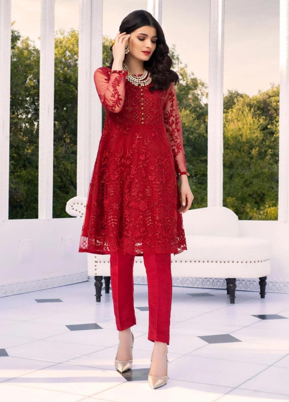 Casual Wear Full Sleeve Front Net Georgette Kurti, Dry clean at Rs 750 in  Lucknow