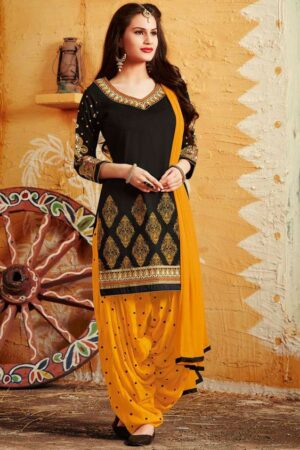 black and yellow dress pakistani