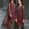 baroque chiffon dress embroidered