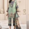 noor by saadia green lawn dress