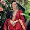 gul ahmed red and black suit