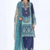 khaadi blue dress lawn