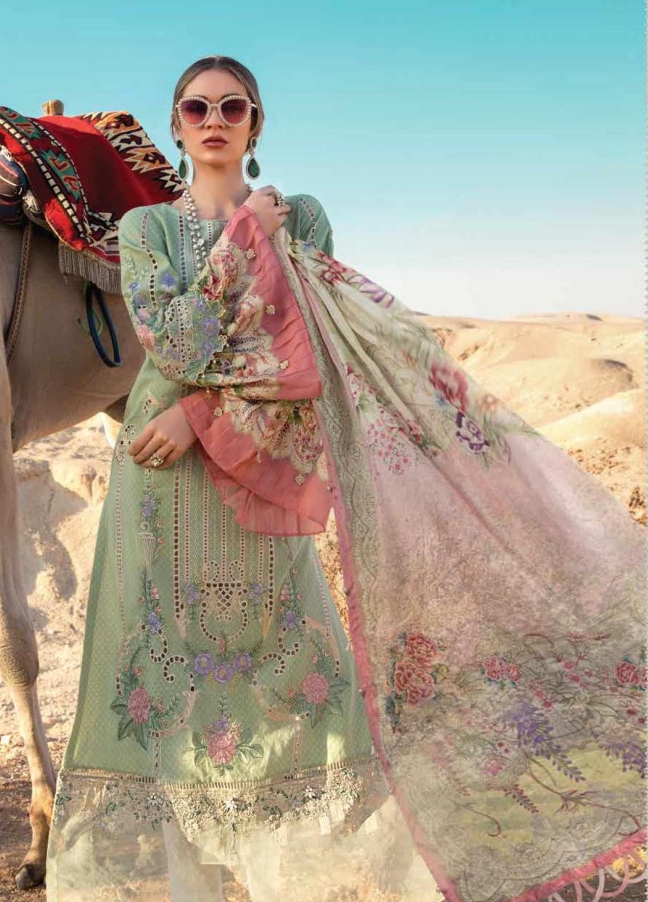 Lovley MARIA B Lawn Eid Lawn Dress Master Replica 2020 - Master Replica ...