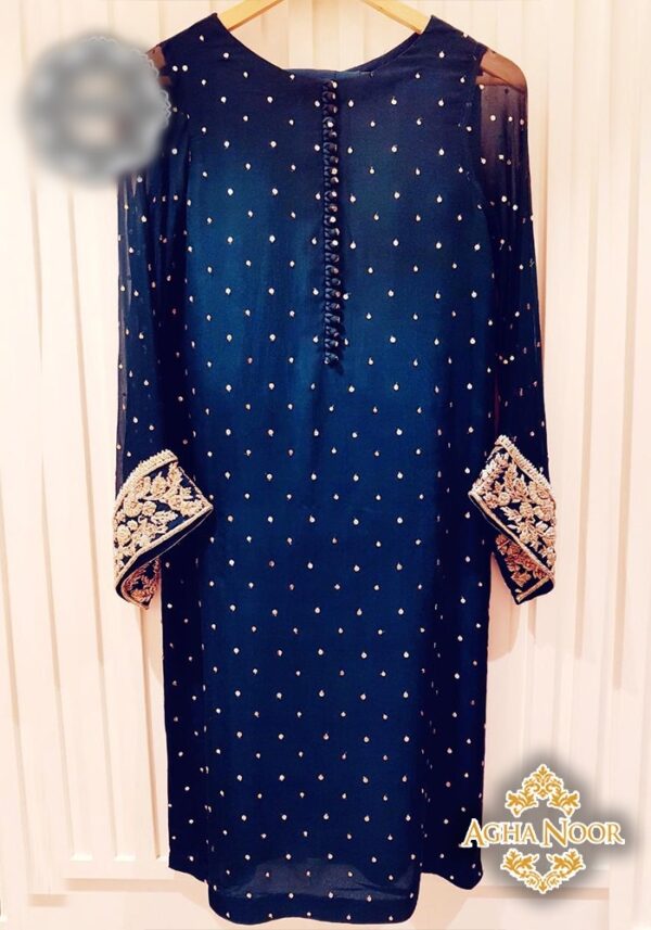 Agha Noor Blue dress