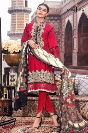 red pakistani casual dresses