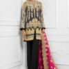 asim jofa pink and black dress
