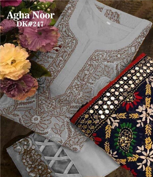 agha noor white dress