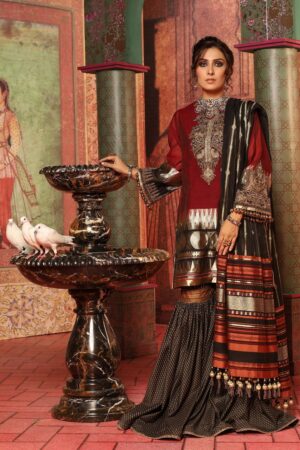 ayeza khan maroon dress