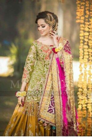 mehndi dresses for bridal
