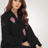 farida hassan black dress
