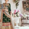 green wedding dress pakistani