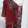 khaadi red lawn dress