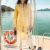 sana safinaz yellow cut work dress