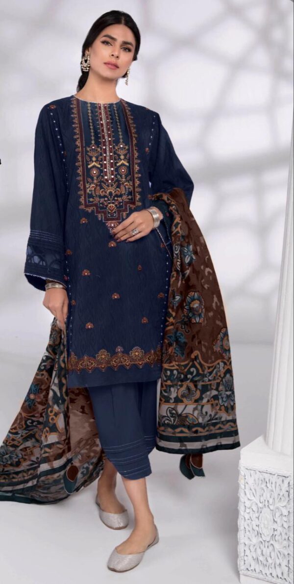khaadi blue lawn collection 2020