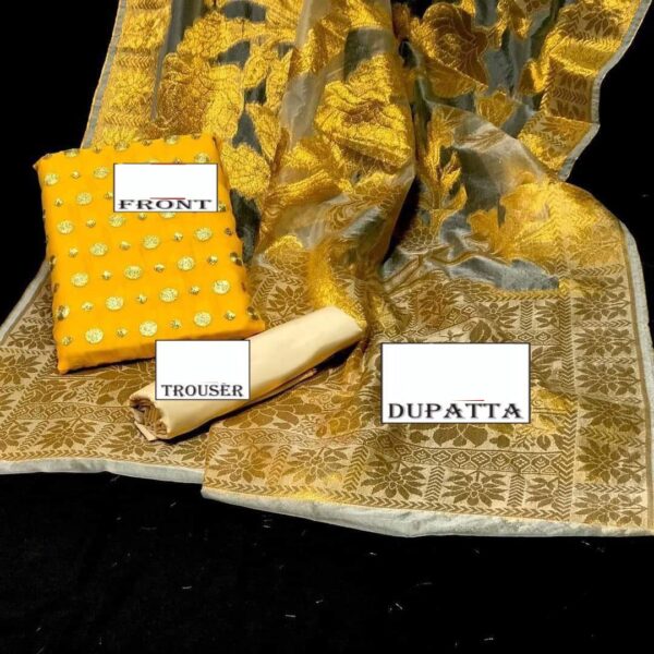 organza dupatta with chiffon suits