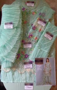 MARIA B Organza Suit 2020 - Master Replica Pakistan