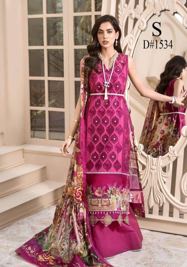 noor by saadia pink lawn dress