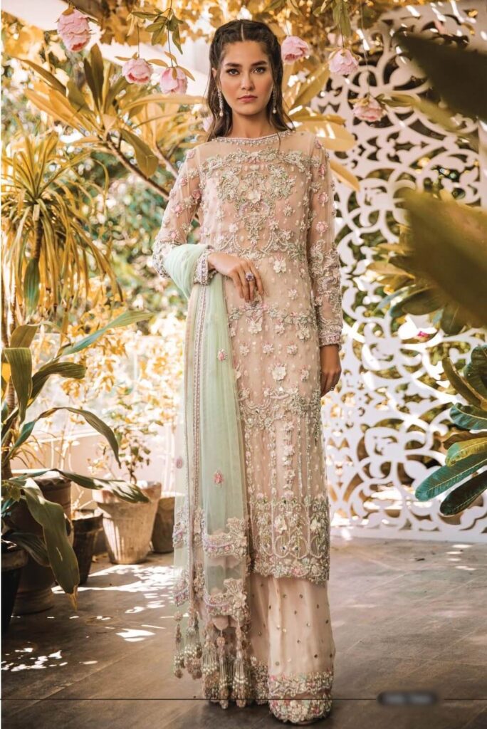 SANA SAFINAZ Net Party Dress 2020 - Master Replica Pakistan