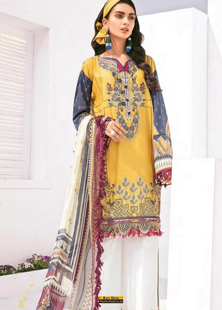 BAROQUE Lawn Suit Replica 2020 - Master Replica Pakistan