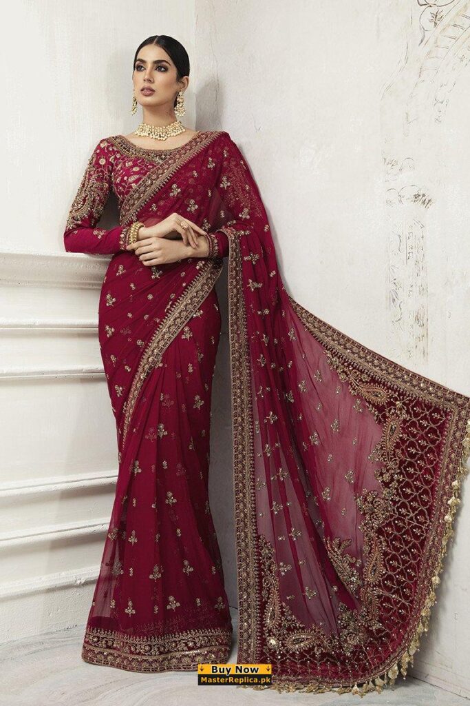 MARIA B Net Saree Collection Replica 2020 - Master Replica Pakistan