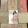 Gul Ahmed Beige Net Dress Master Replica 2020 - Image 2