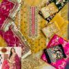 Emaan Adeel Golden Bridal Dress Master Replica 2020 - Image 2