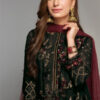 Baroque Black and Gold Chiffon Dress Replica