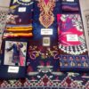 Baroque Blue Embroidered Linen Suit Replica - Image 2