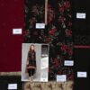 Baroque Black and Gold Chiffon Dress Replica - Image 2