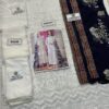 Baroque White Dress with Blue Dupatta Master Copy - Image 3