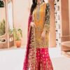 Emaan Adeel Chiffon Mehndi Dress Replica