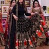 Kashee Black Embroidered Maxi Master Replica