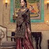 Maria B Maroon Embroidered Velvet Dress Replica