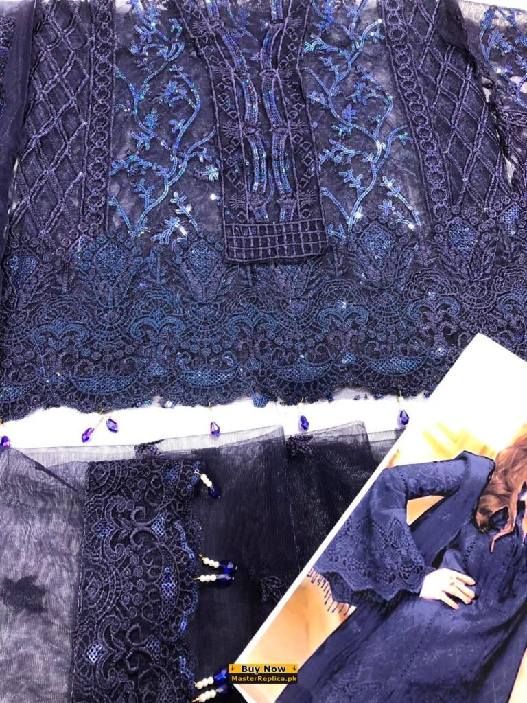 Anaya Blue Party Wear Dress Master Copy 2020 - Master Replica Pakistan