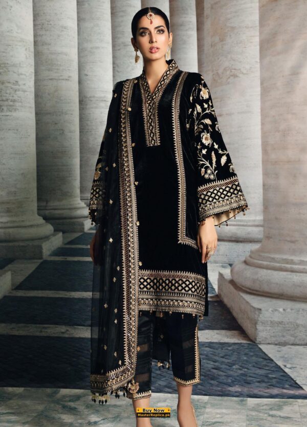 Anaya Embroidered Velvet Dress Master Replica - Master Replica Pakistan