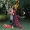 Ayeza Khan Embroidered Silk Dress Replica