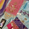 Ayeza Khan Embroidered Silk Dress Replica - Image 4