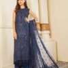 Baroque Blue Party Wear Master Copy