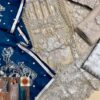 Zainab Chottani Gray and Blue Dress Replica - Image 3