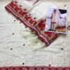 Baroque White and Red Chiffon Dress Replica - Image 2