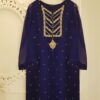 Agha Noor Blue and Gold Collection Replica