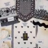 Agha Noor White and Black Dress Replica - Image 2