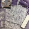 Azure Embroidered Cotton Party Wear Replica - Image 2