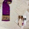 Agha Noor White Chiffon Dress Replica - Image 2